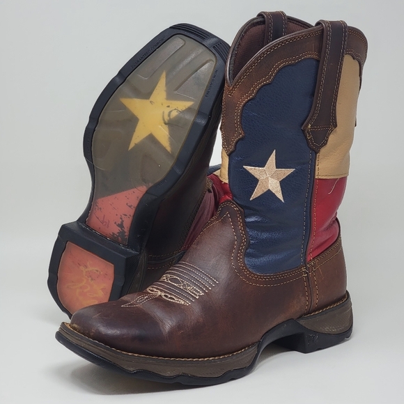 Durango Women's 10 Inch Flag RD3446 Western Boot,Dark Brown  Size 7M Pre-owned - Picture 1 of 13